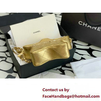 Chanel Lambskin  &  Gold-Tone Metal Star Handbag AS4579 Metallic Gold 2023